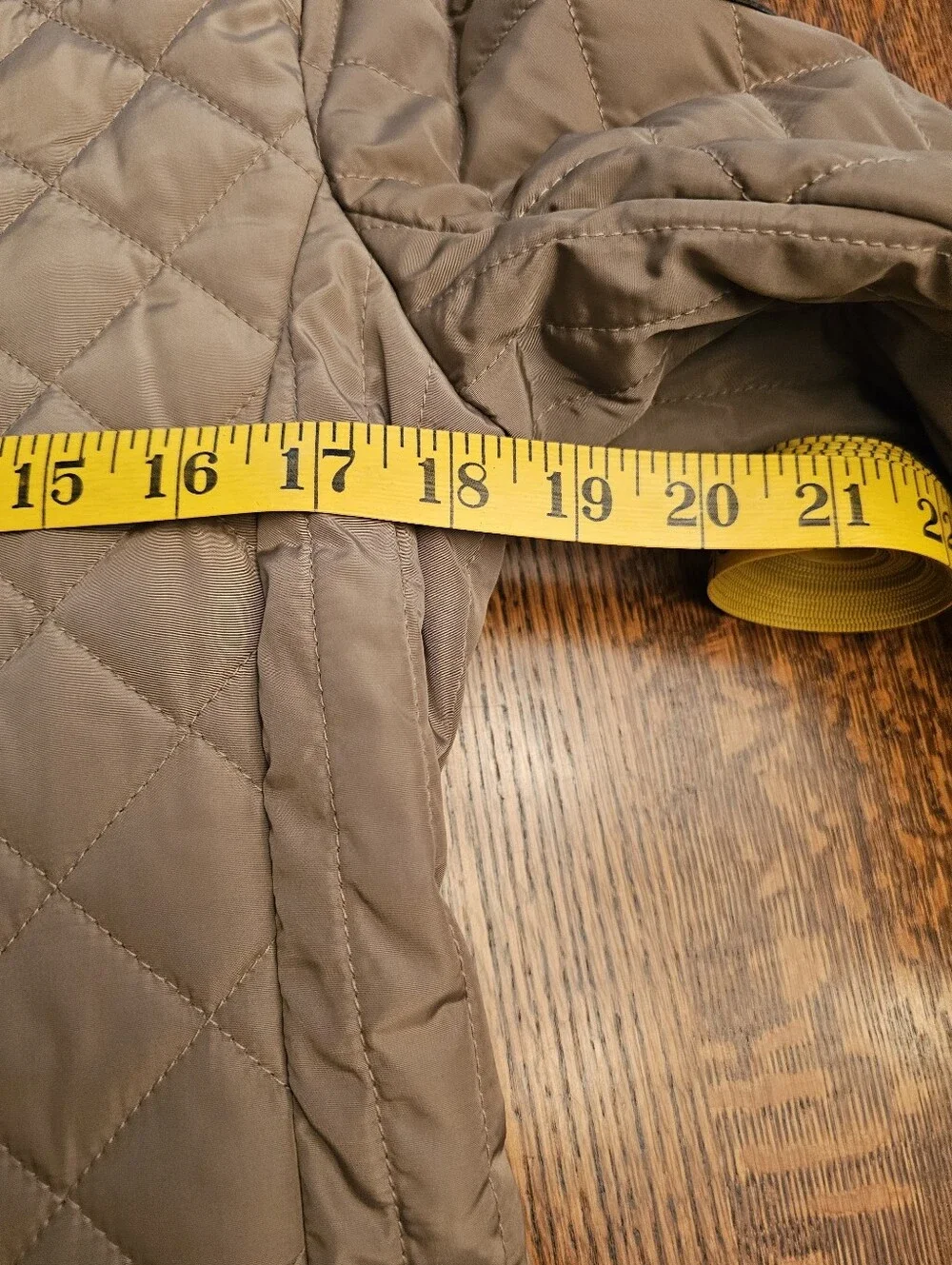 Lauren Ralph Lauren Diamond Quilted Barn Jacket with Faux Leather Trim